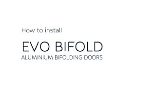 Aluminium BiFolding Door Installation Guide [upl. by Nodnalb]