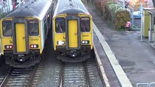 Taffs Well train station train going to Cardiff Central and Aberdare [upl. by Sualocin]