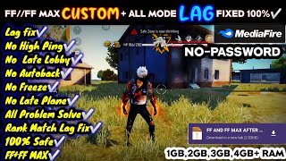 FREE FIRE LAG PROBLEM FIX CONFIG FILE TODAY⚡ ✳️ CUSTOM ALL LAG PROBLEM FIX✅ DIWALI CUP SPECIAL 😀 [upl. by Beasley]