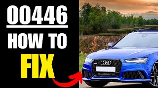 Audi Fault code 00446  MEANING SYMPTOMS CAUSES AND SOLUTIONS [upl. by Trofmoc]