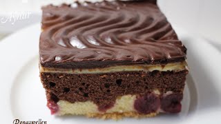 Donauwellen Rezept meine Torten und Kuchenwelt [upl. by Menashem509]