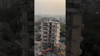 Building Demolition using breaker demolition excavator construction demolished delhi [upl. by Boyd]