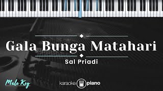 Gala Bunga Matahari  Sal Priadi KARAOKE PIANO  MALE KEY [upl. by Philips148]