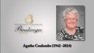 Agathe Coulombe 1942 2024 [upl. by Nosdivad]