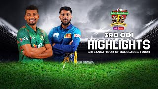 Bangladesh vs Sri Lanka Highlights  3rd ODI  Sri Lanka tour of Bangladesh 2024 [upl. by Dub524]