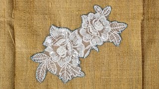 How to Sew on Lace Applique [upl. by Cristian]