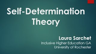 SelfDetermination Theory [upl. by Mollie]