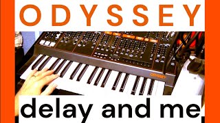 Behringer Odyssey delay jam challenge improvisation Nux Time Core [upl. by Mert959]