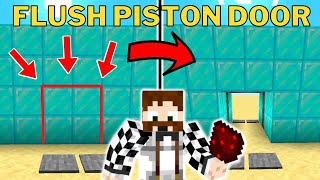 ULTIMATE 2x2 Flush Minecraft Piston Door Redstone Tutorial [upl. by Dis284]