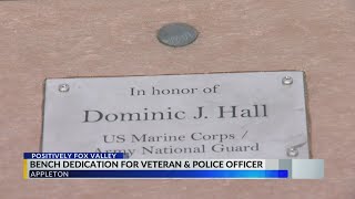 Outagamie County Veterans bench dedication ceremony honoring Staff Sergeant Dominic J Hall [upl. by Estey]