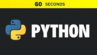 Python in 60 Seconds [upl. by Annaeel369]