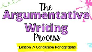 Argumentative Writing Unit  Lesson 7 Counter Arguments [upl. by Laise]