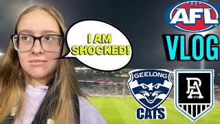 POWER SHUTS DOWN GEELONG GEELONG VS PORT ADELAIDE VLOG [upl. by Anirad]