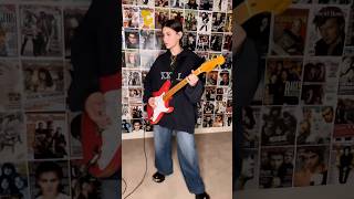 ⚡️ davegrohl johnpauljones joshhomme femaleguitarist guitar guitarcover guitarriff rockmusic [upl. by Aneekan]