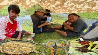 Chongjin prawn mountain fish buduna bag hi Cooking Mukbang challenge enjoy guys ￼￼❤️ [upl. by Trebled]