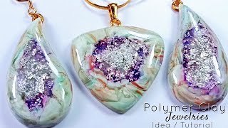 Clay Jewellers Polymer Clay Jewelry Idea and Tutorial  LoviCraft [upl. by Eetsirhc]