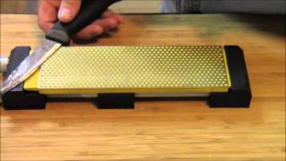 Knife Sharpening How To Sharpen A Scandi Ground Knife [upl. by Airual759]