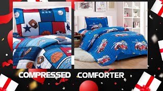 Unboxing Compressed Comforter comforter compressedcomforter beddings noon comforters unboxing [upl. by Adnertal]