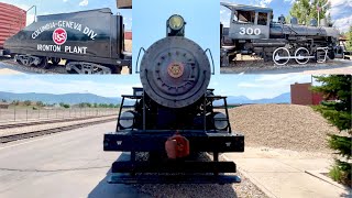 Salt Lake City Trains Heber Valley Railroad Columbia Steel No 300 Baldwin 060 Steam Locomotive 4K [upl. by Hamirak]