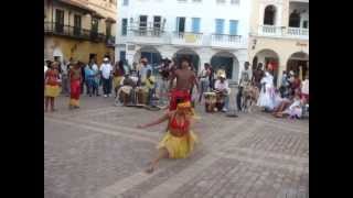 Mapalé tribal street dance couple in Cartagena Colombia [upl. by Daphene]