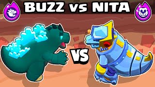 GODZILLA vs MECHAGODZILLA  BUZZ vs NITA  Brawl Stars [upl. by Luthanen583]