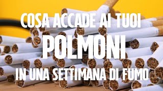 Cosa accade ai tuoi in una settimana di fumo sigaretta elettronica VS sigaretta tradizionale [upl. by Hekker255]