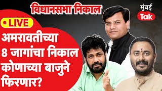 Amravati Assembly Election Result 2024 8 जागांचा निकाल कोणाच्या बाजूने फिरतंय  MVA  Mahayuti [upl. by Alita]