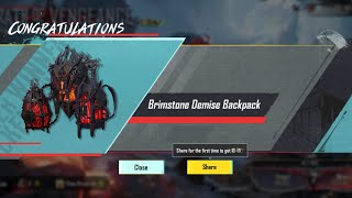 warth of vengeance crate openingBrimstone Demise Backpack 🎒 and returning Items [upl. by Aileno]