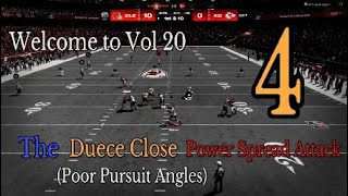 Poor Pursuit Angles Deuce Close Power Spread Attack Madden [upl. by Filahk]