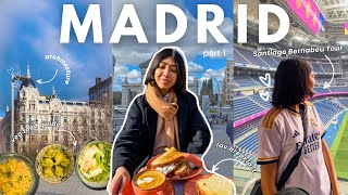 Madrid travel vlog new Santiago Bernabeu tour  food and nightlife 🇪🇸🪩 [upl. by Glinys]