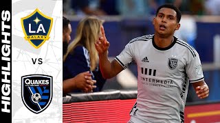 HIGHLIGHTS LA Galaxy vs San Jose Earthquakes  July 13 2022 [upl. by Ardle]