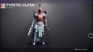 Destiny 2 Titan with Legatus Armor Ornaments and Pyretic Clash Shader [upl. by Lechner]