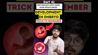 Trick To remember Developmental Stages in Embryo Human Reproduction NEET Biology Most Asked MCQs [upl. by Alemac]