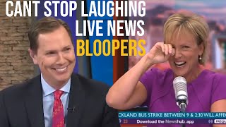 News Reporters Cant Stop Laughing Bloopers [upl. by Akinej960]