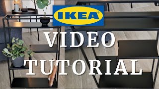 HOW to IKEA LINDÅSEN Display shelf  VIDEO TUTORIAL [upl. by Almeria]