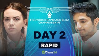 Will Magnus Salimova Arjun amp Vidit Hold Their Lead  FIDE World Rapid Championship 2023 Rds 69 [upl. by Enelime]