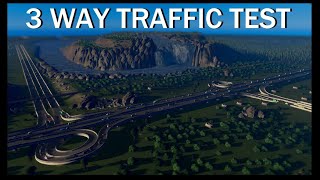 3 WAY 2 LANE HWY INTERCHANGE TRAFFIC TEST [upl. by Eniamej]