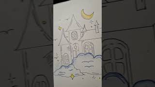 beautiful castle drawing with dandelions shortssong cuddle dayzz [upl. by Tamas28]