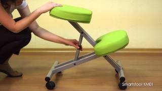 Обзор и настройка ортопедического коленного стула SmartStool KM01 версия до 2017 года [upl. by Kathryn]