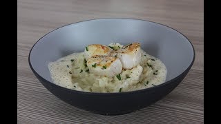 RISOTTO  SAINTJACQUES ET SAUCE CORAIL [upl. by Silden68]