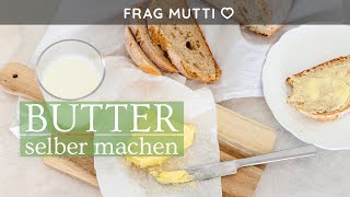 Butter selber machen 🧈💕 aus nur 1 Zutat [upl. by Adil]