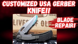 Customizing And Repairing a USA Gerber EDC Knife [upl. by Heyde]