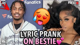 Lil Tjay  “Leaked”  LYRIC PRANK ON BESTFRIEND 😍 GONE RIGHT [upl. by Thirzi]