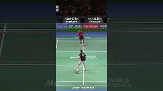 Unbelievable rally between two times Olympics Champions shorts badminton lindan viktoraxelsen [upl. by Elleirua]