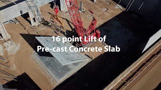 16 point Lift of Pre cast Concrete Slab [upl. by Htbazile]