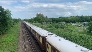 Mega tones  class 67 024 and 67 021 passing ham shades lane bridge with 6 tones [upl. by Hebel]