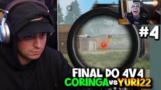 FINAL DO 4V4 NO FREEFIRE CORINGA vs YURI22 [upl. by Aileve733]