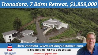 Tronadora Retreat 7 Bdrm 9 Bath Villa Overlooking Lake Arenal Tronadora Guanacaste Costa Rica [upl. by Ehgit]