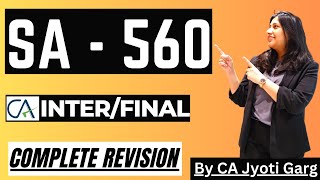 SA 560 quotSubsequent Eventsquot Quick revision  CA Inter  CA Final  By CAJyotiGarg ​ [upl. by Elamef]