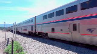 Amtrak California Zephyr arriving at Truckee station [upl. by Ailehs]